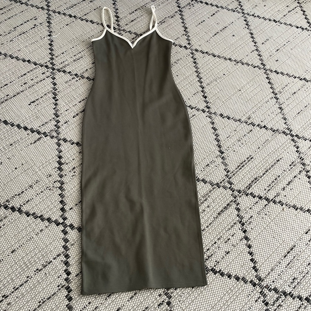 Abercrombie and fitch bodycon dress in military green
